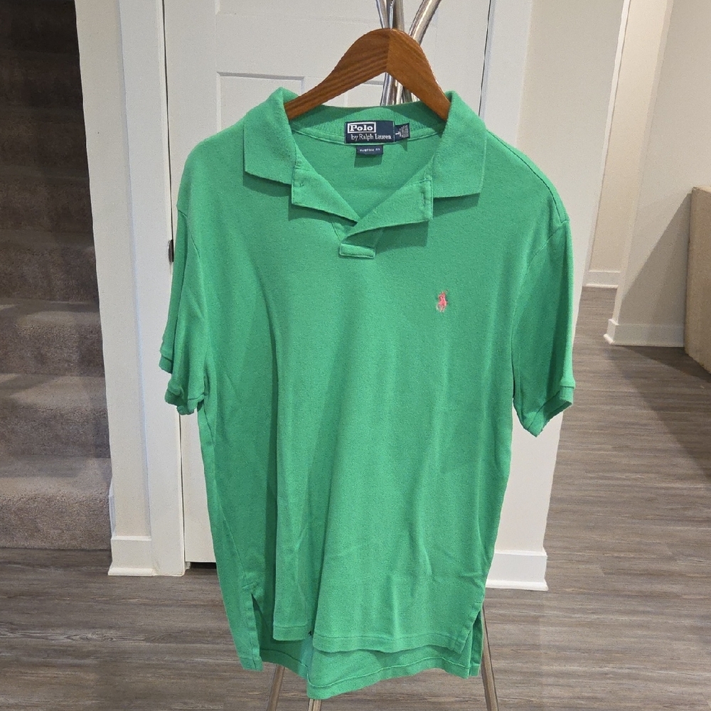 Polo by Ralph Lauren Men's Polo Shirt in Vibrant Green